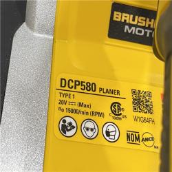 AS-IS DEWALT 20V MAX XR Cordless Brushless 3-1/4 in. Planer (Tool Only)