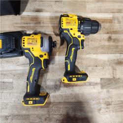 HOUSTON LOCATION - AS - IS DeWalt Hammer Drill Driver / Impact Driver Combo Kit