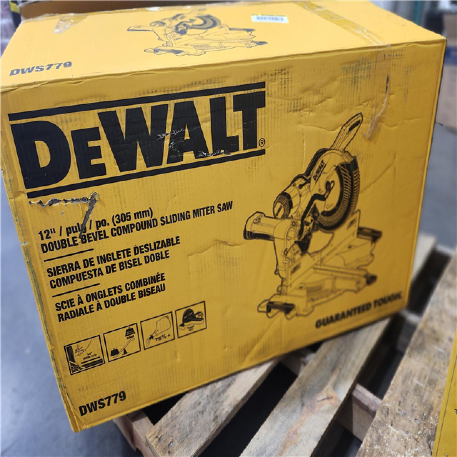 As-Is- DEWALT 12-in Dual Bevel Sliding Compound Miter Saw