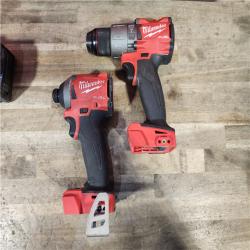 HOUSTON LOCATION - AS-IS MILWAUKEE FUEL 18V Lithium-Ion Brushless Cordless Hammer Drill and Impact Driver Combo Kit