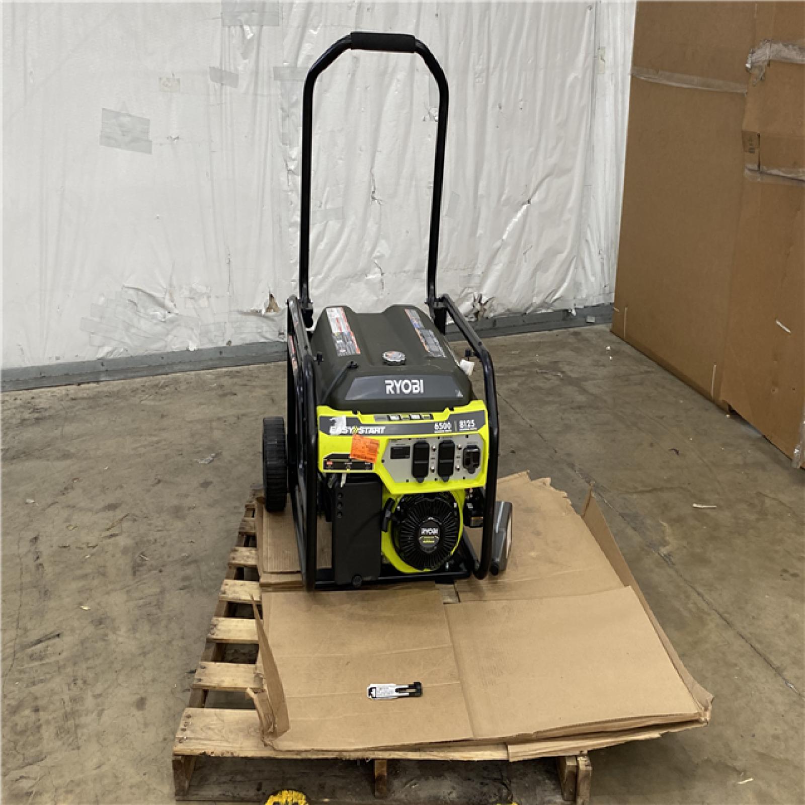 Houston Location - AS-IS Ryobi Easy Start 6,500 Running Watts 8,125 Starting Watts Generator