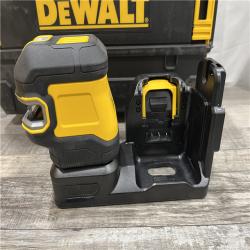 AS-IS DEWALT 20V Max Cordless Lithium-Ion Green Cross-Line Laser Level Kit