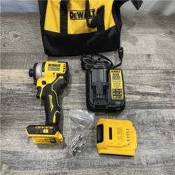AS-IS DEWALT Atomic 20V Max Lithium-Ion Brushless Cordless Compact 1/4 in. Impact Driver Kit