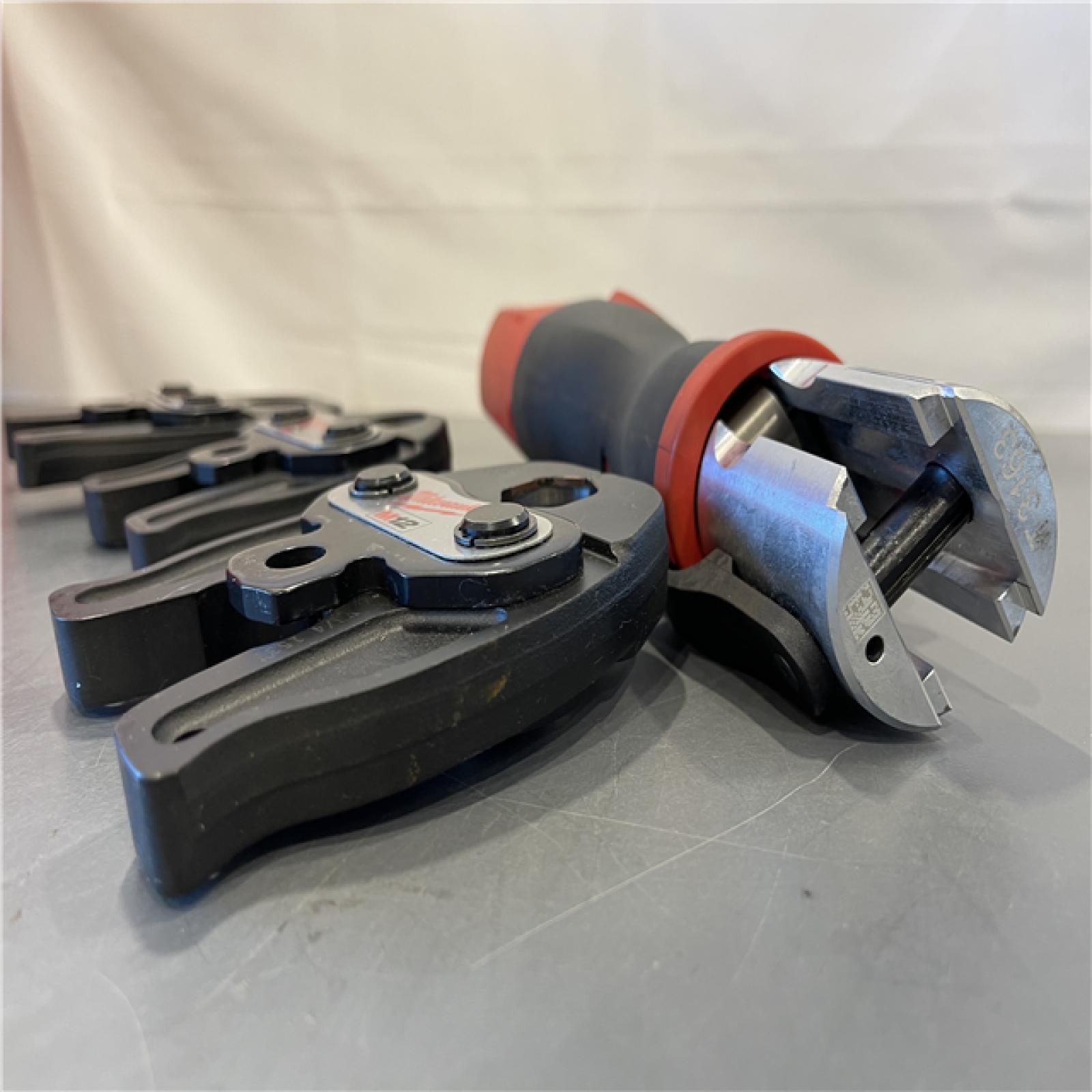 AS-IS - MILWAUKEE 12-Volt Lithium-Ion Force Logic Cordless Press Tool Kit (3 Jaws Included) with One 1.5 Ah Battery and Hard Case