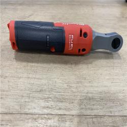 AS-IS Milwaukee M18 FUEL 18V Cordless Mid Torque 1/2 in. Impact Wrench W/ M12 FUEL 3/8 in. Ratchet & Battery/Charger Combo Kit