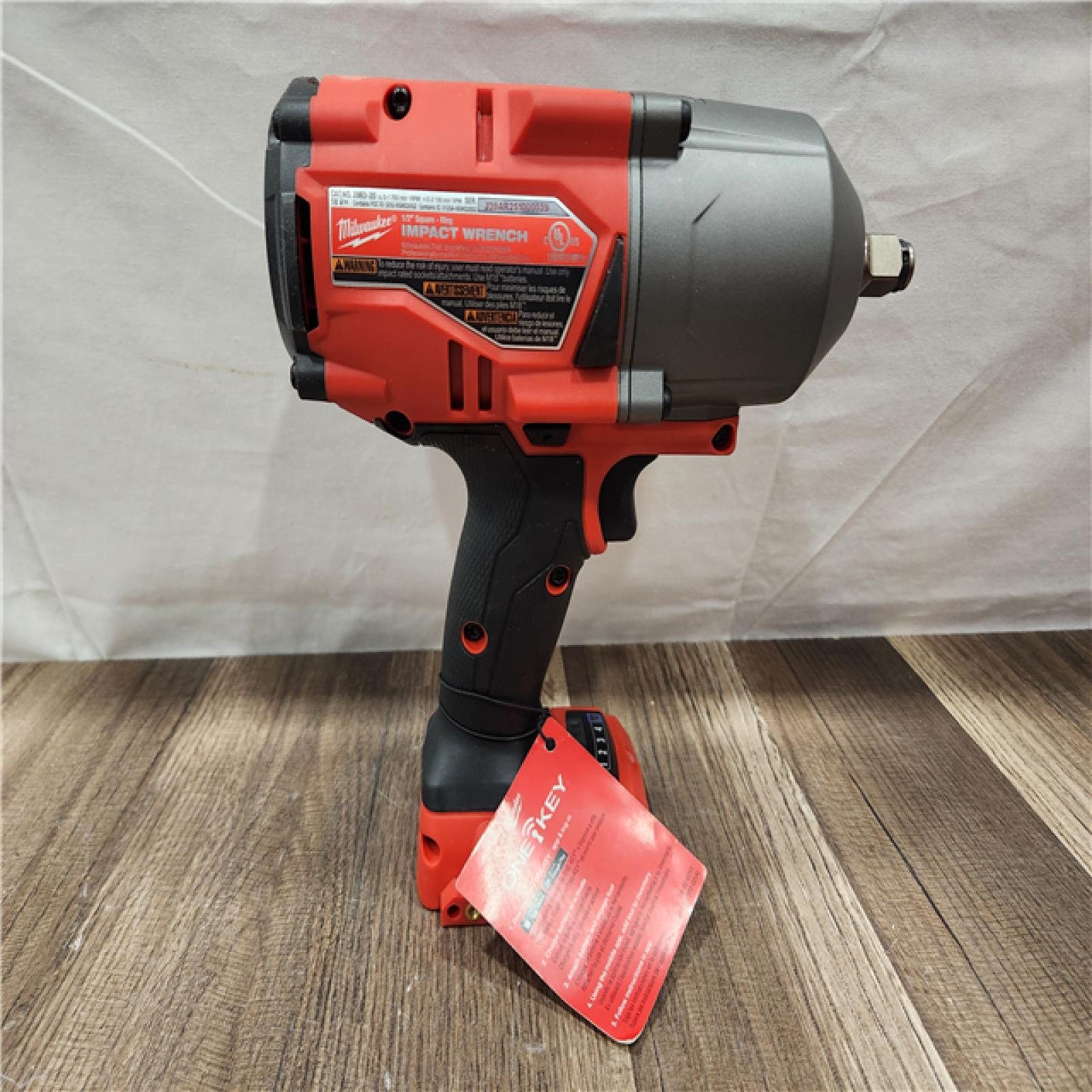 AS-IS- Milwaukee M18 FUEL ONE-KEY 18V Lithium-Ion Brushless Cordless 3/4 in. Impact Wrench with Friction Ring (Tool-Only)