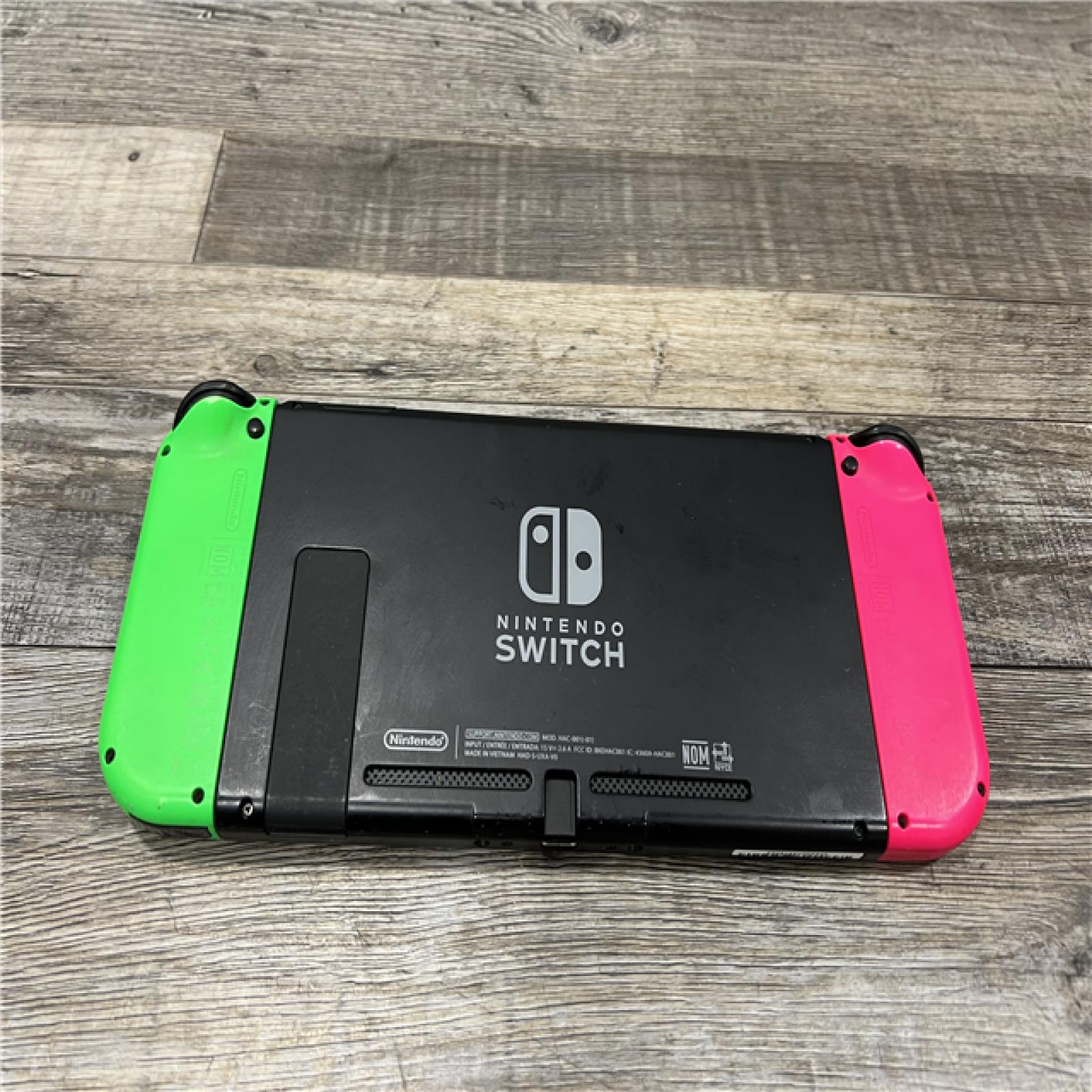 AS-IS Nintendo Switch – OLED Model W\Joy-Con Neon Pink/Neon Green