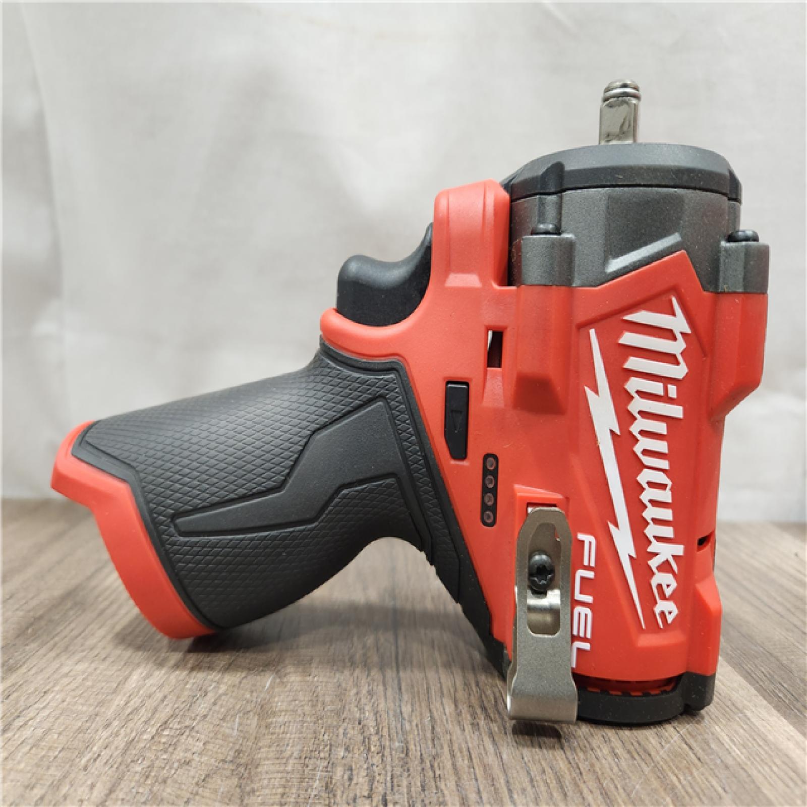 AS-IS- Milwaukee M12 FUEL M12 3/8 in. Cordless Brushless High Torque Impact Wrench (Tool-Only)