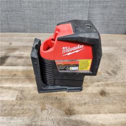 HOUSTON LOCATION - AS-IS Milwaukee Green 125 Ft. Cross Line and Plumb Points Laser Level Kit