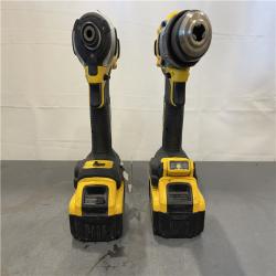 AS-IS - DEWALT 20V MAX XR Hammer Drill and ATOMIC Impact Driver 2 Tool Cordless Combo Kit