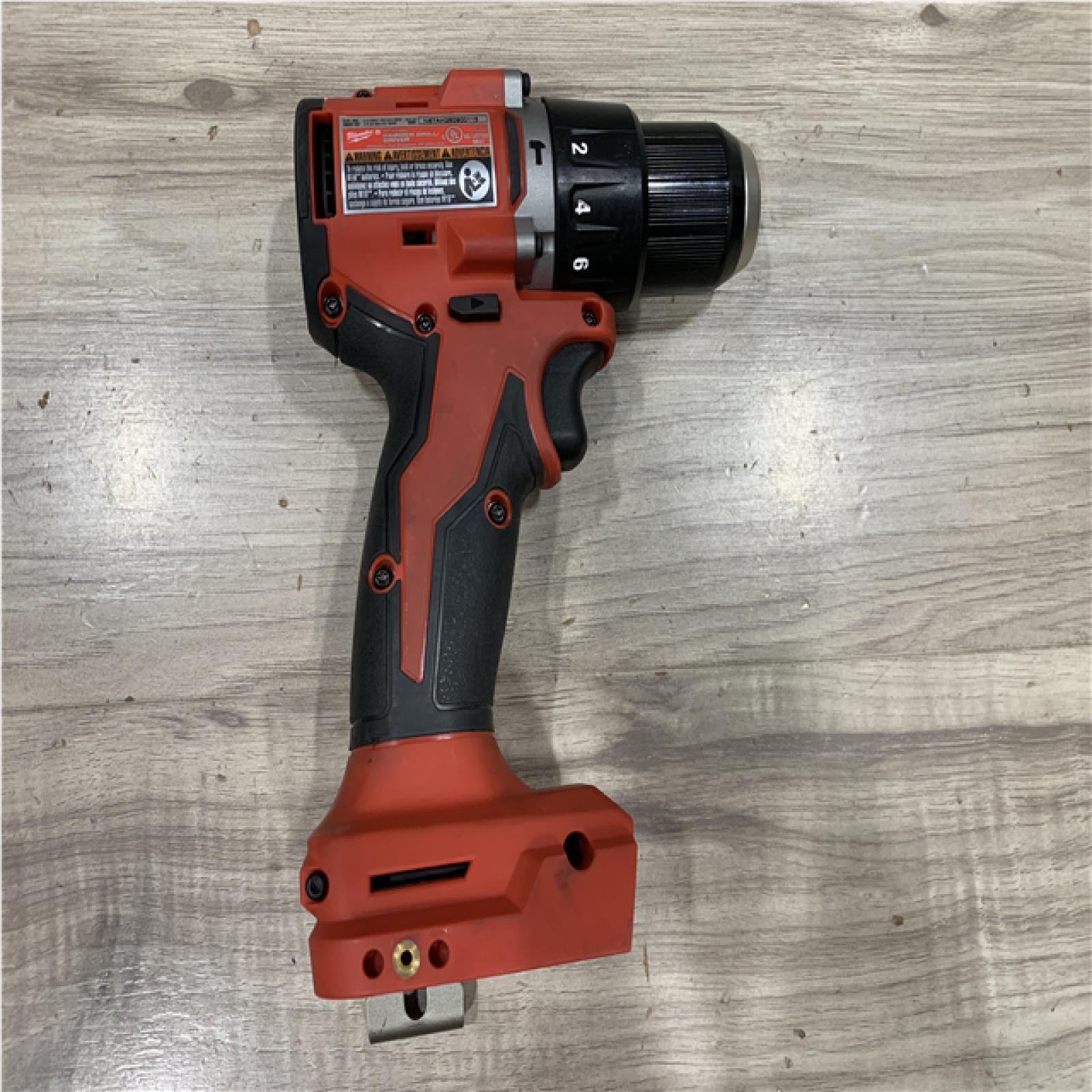 AS-IS Milwaukee 18V Lithium-Ion Brushless Cordless 1/2 in. Compact Hammer Drill/Driver (Tool-Only)