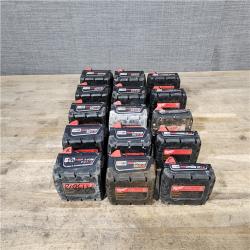 HOUSTON LOCATION - AS-IS MILWAUKEE BATTERY PACK QTY - 15