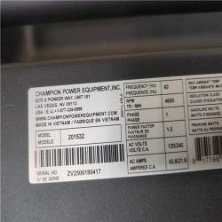 CALIFORNIA AS-IS CHAMPION PORTABLE POWER GENERATOR
