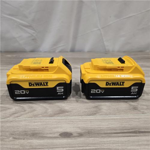 AS-IS DEWALT 20V MAX XR Premium Lithium-Ion 5.0Ah Battery Pack (2 Pack)