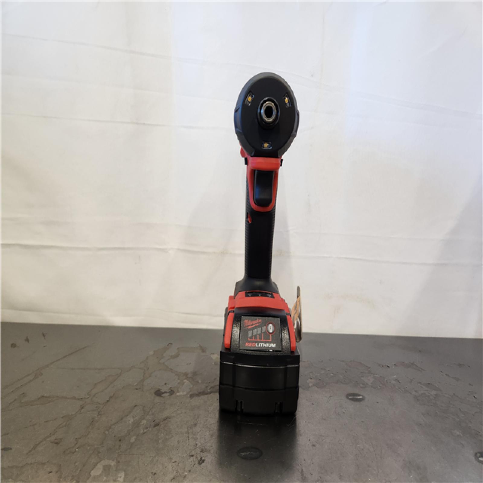 AS-IS- Milwaukee FUEL SURGE 18V Lithium-Ion Brushless Cordless 1/4 in. Hex Impact Driver with (2) 5.0 Ah Battery and Charger