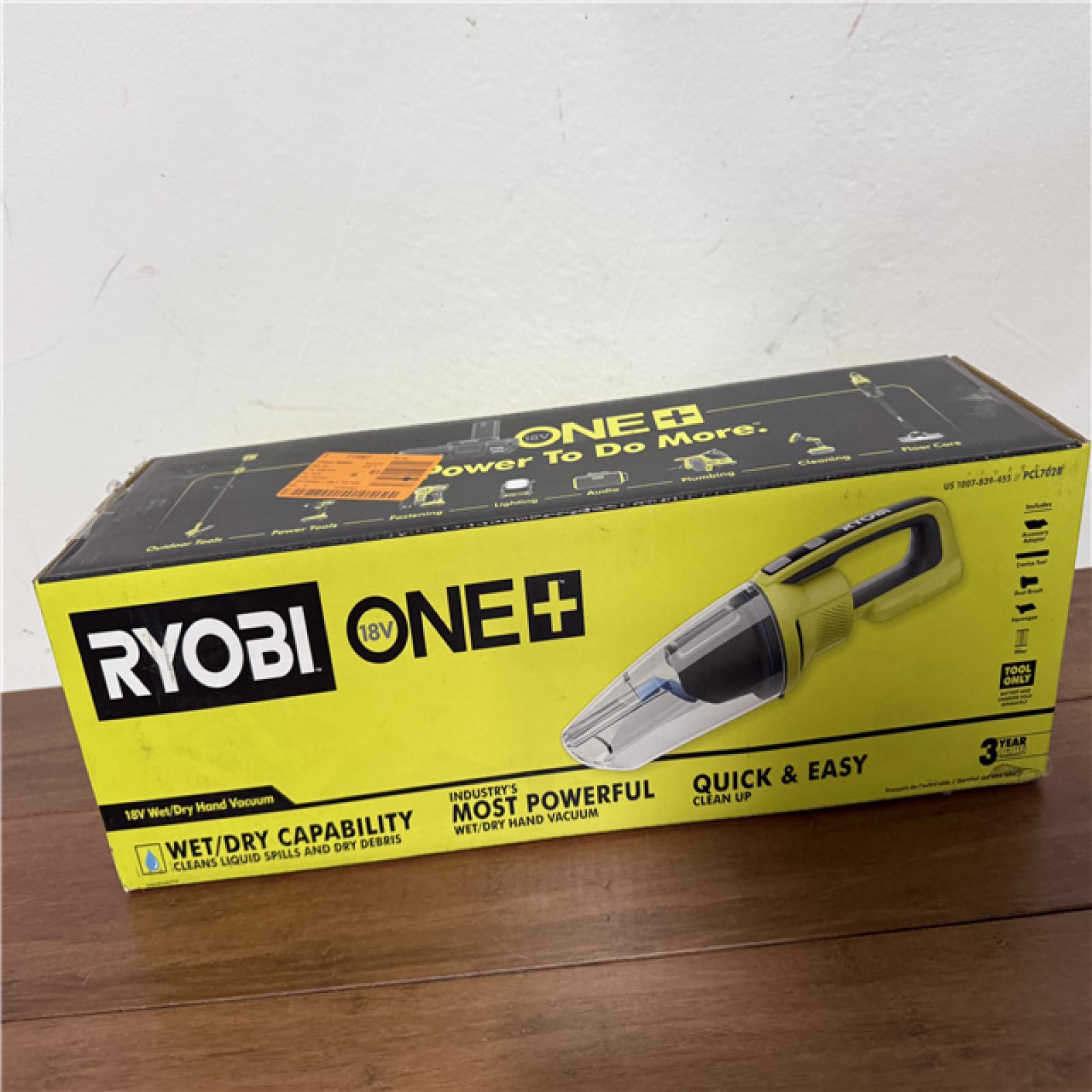 California NEW Sealed Box Ryobi 18V Wet/Dry Hand Vaccum (Tool Only)