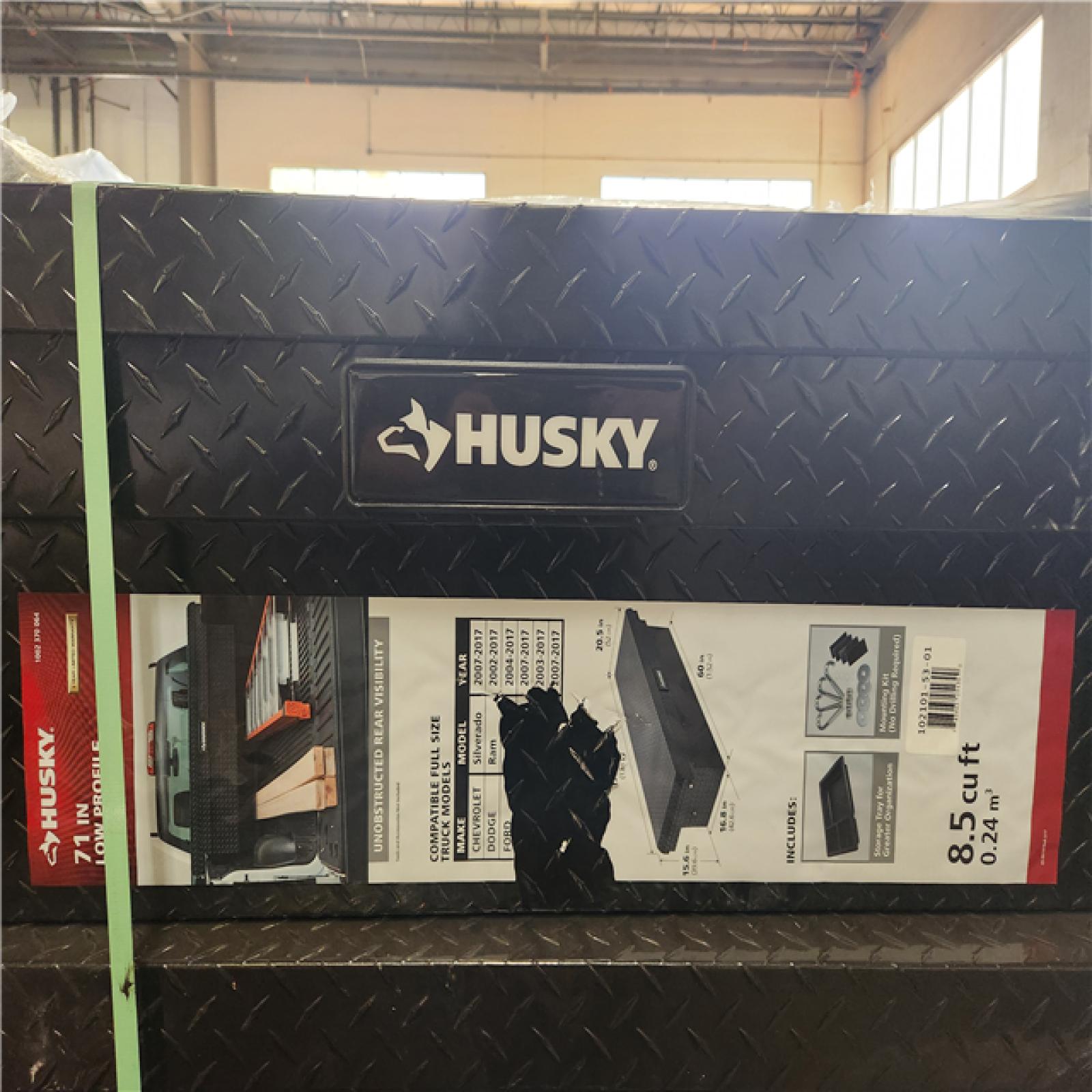 Phoenix NEW Husky Matte Black Aluminum Full Size Crossbed Truck Tool Box Pallet (6 Boxes)