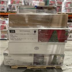 DALLAS LOCATION - AS-IS ASSORTED CHRISTMAS TRESS AND DECORATIONS PALLET