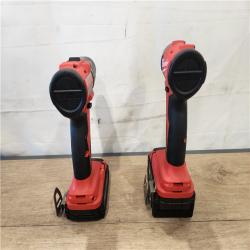 AS-IS- Milwaukee 18-Volt Lithium-Ion Brushless Cordless Compact Hammer Drill/Impact Combo Kit