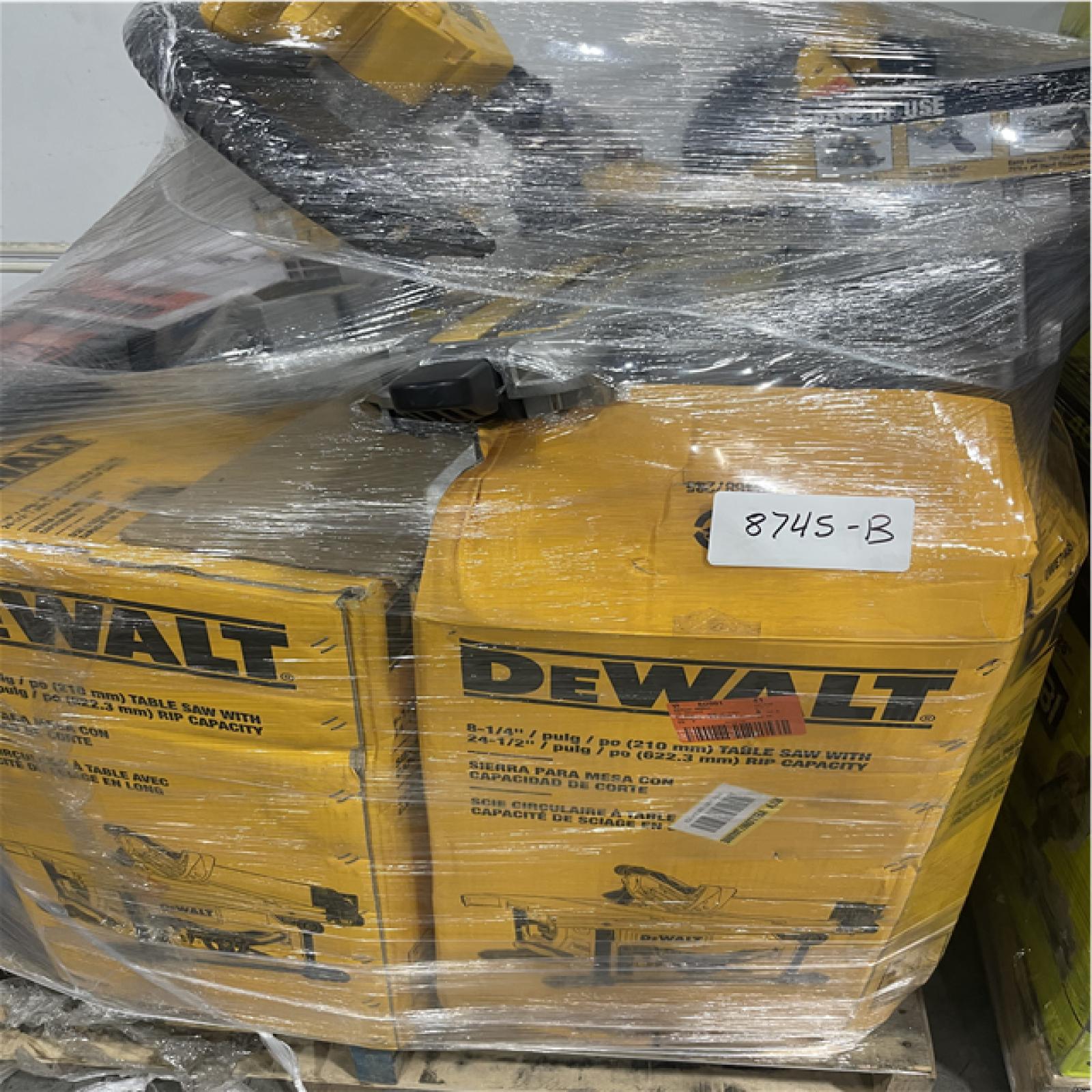 Atlanta Location As-Is Power Tools Partial Truckload (8 Pallets) 8745-B