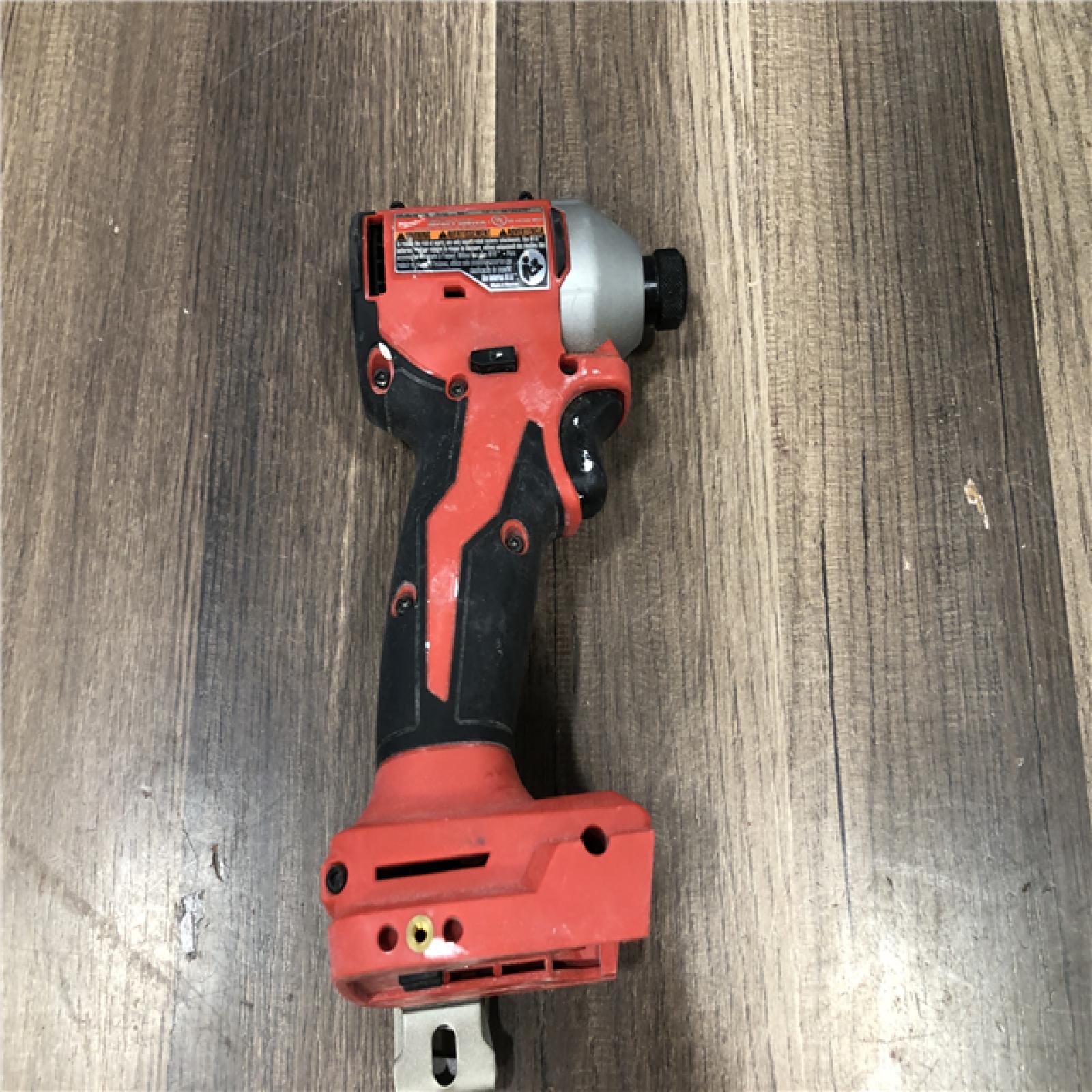 AS-IS Milwaukee 18V Lithium-Ion Compact Brushless Cordless 1/4 in. Impact Driver (Tool-Only)