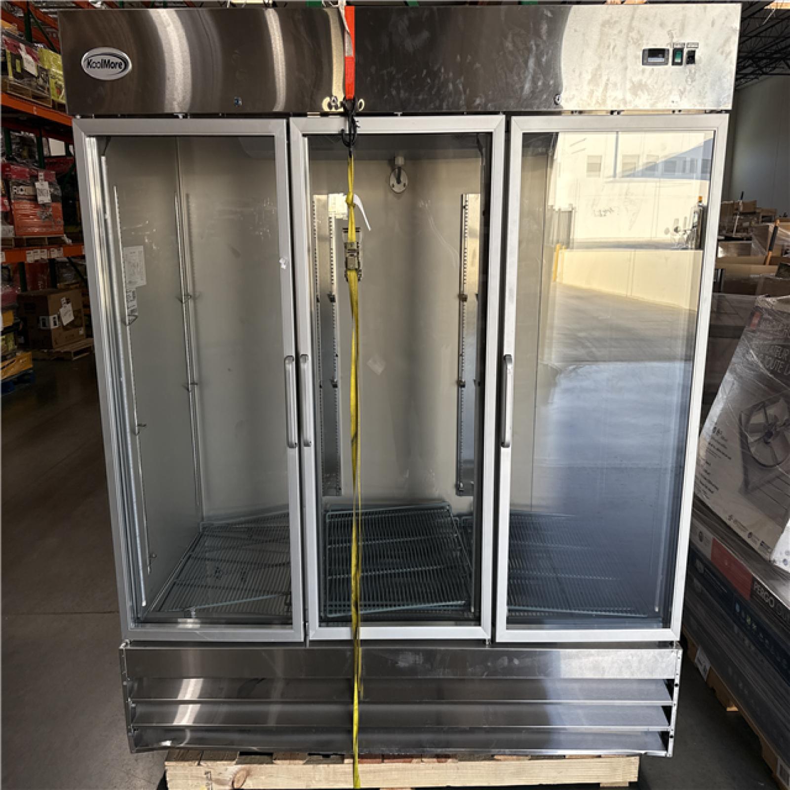 CALIFORNIA AS-IS KOOLMORE COMMERCIAL REFRIGERATOR MODEL: RIR-3D-GD