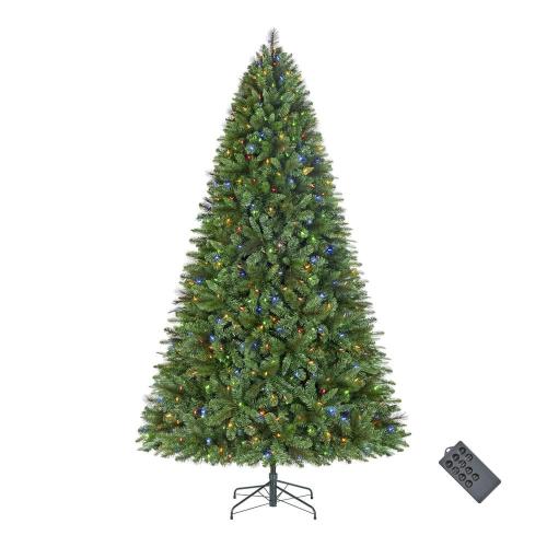 NEW! Home Accents Holiday 9 Ft. Pre-Lit LED Wesley Pine Artificial Christmas Tree