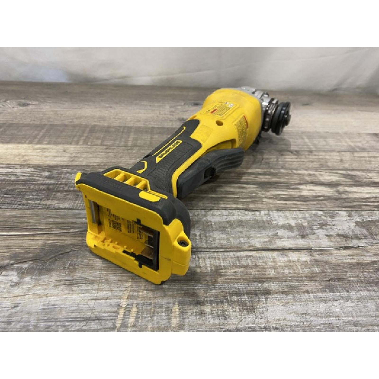 AS-IS DEWALT 20V MAX Cordless Brushless 4-1/2 in. Angle Grinder with Paddle Switch (Tool Only)