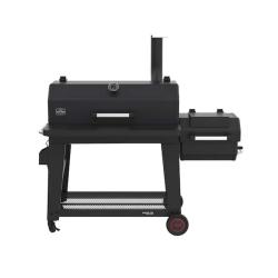 Phoenix Nexgrill Oakford 1150 Reverse Flow Offset Smoker Charcoal Grill in Black