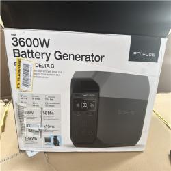 CALIFORNIA AS IS ECOFLOW DELTA 3 1800W BATTERY GENERATOR