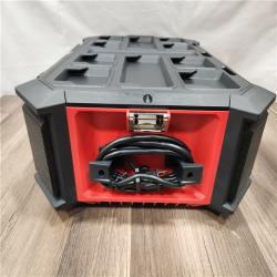 AS-IS- Milwaukee 18V M18 PACKOUT Lithium-Ion Cordless Radio + Charger (Tool Only)