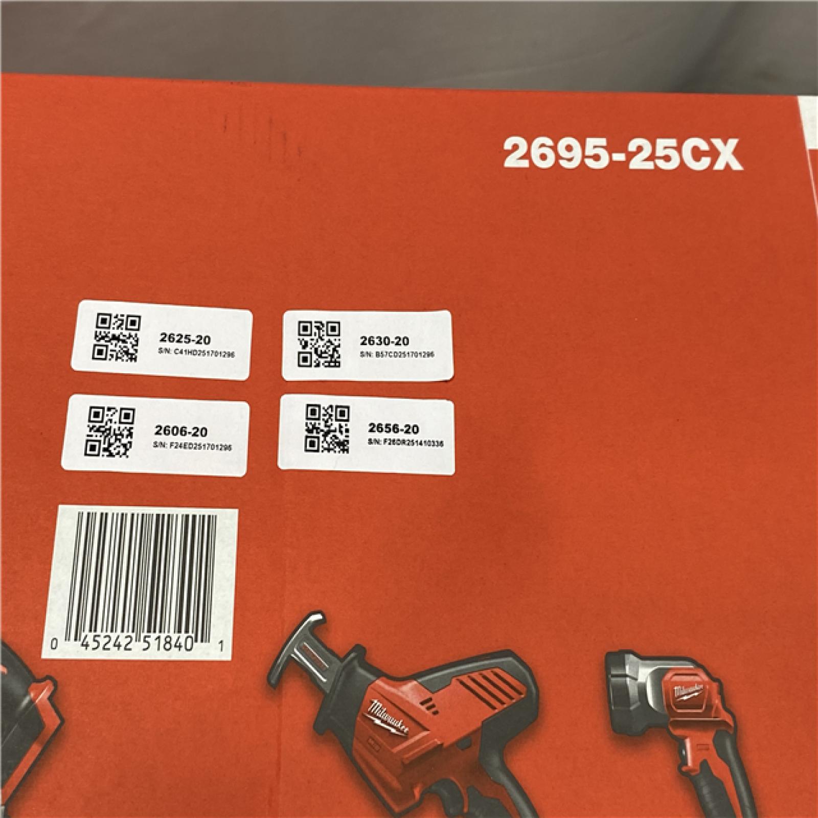 NEW - Milwaukee 18V Lithium-Ion Cordless (5-Tool) Combo Kit