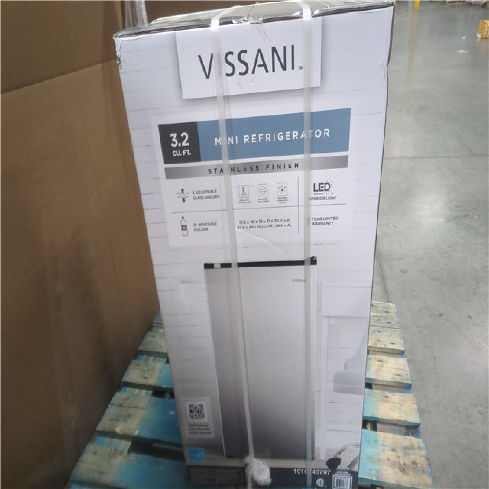 CALIFORNIA NEW VISSANI 3.2 CU. FT. MIN REFRIGERATOR