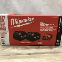 NEW! - Milwaukee M18 18-Volt Lithium-Ion XC Battery Starter Kit
