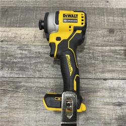 AS-IS DEWALT Atomic 20V Max Lithium-Ion Brushless Cordless Compact 1/4 in. Impact Driver Kit