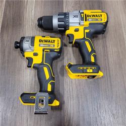 AS-IS  DEWALT 20V MAX Cordless Brushless Hammer Drill/Driver 2 Tool Combo Kit with FLEXVOLT ADVANTAGE