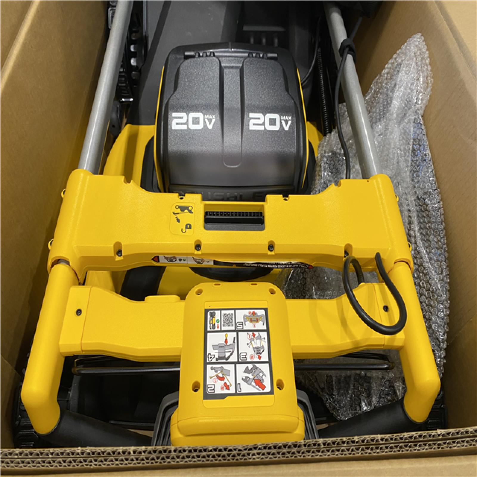 AS-IS 2x20V MAX 21 in. Cordless Battery Powered Self Propelled Lawn Mower Kit with (2) 10 Ah Batteries and Chargers