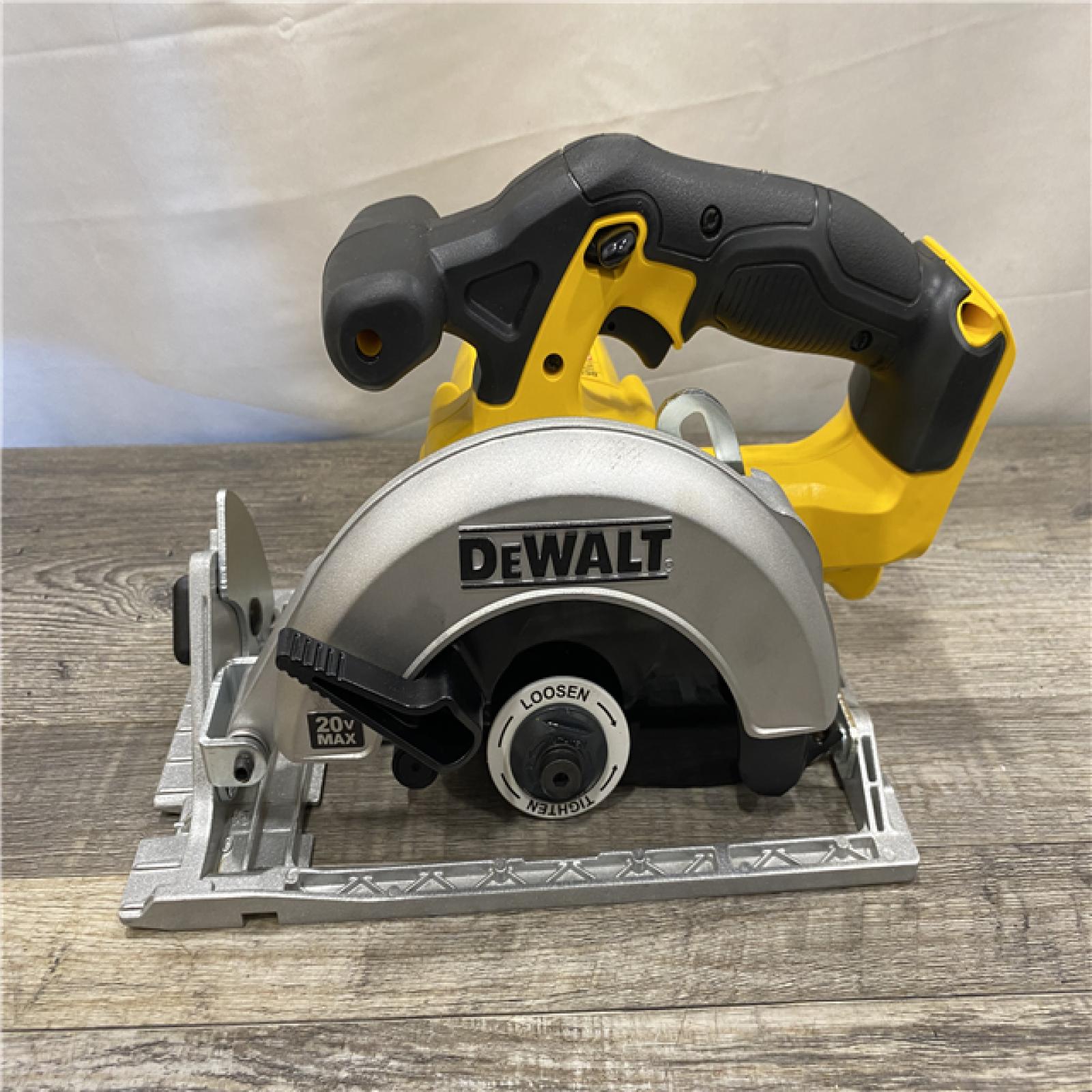 AS-IS DEWALT 20-Volt MAX Lithium-Ion Cordless 6-1/2 in. Circular Saw (Tool-Only)