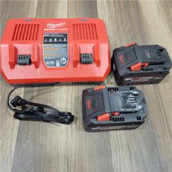AS-IS Milwaukee Kit with Two XC 8.0 Ah Battery and Dual Bay Rapid Charger
