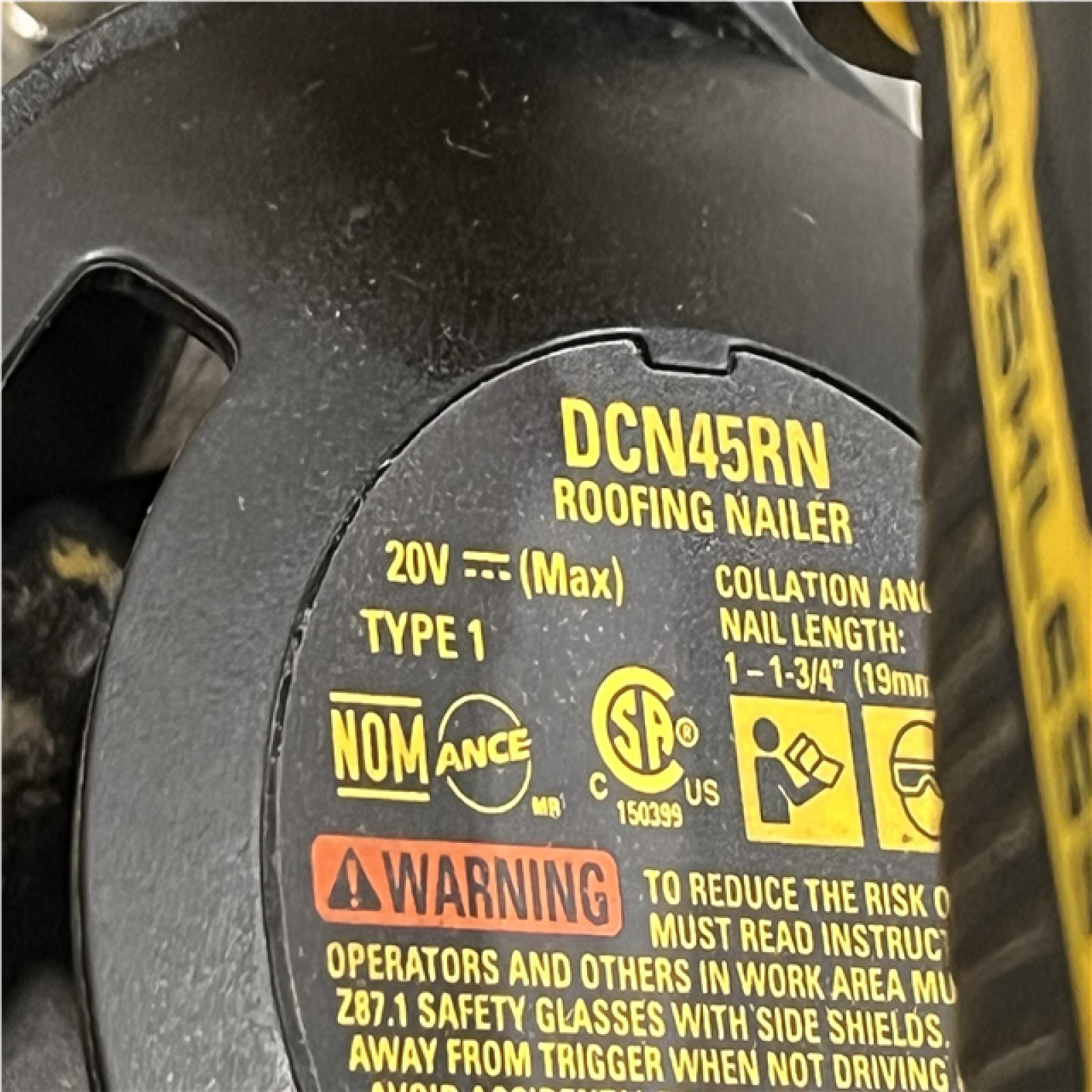 AS-IS DEWALT 20V MAX 15-Degree Electric Cordless Roofing Nailer (Tool Only)