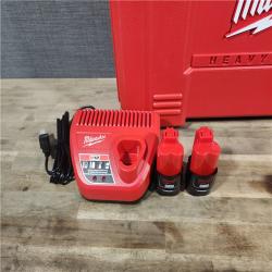HOUSTON LOCATION - AS-IS MILWAUKEE 12-Volt Lithium-Ion Force Logic Cordless Press Tool Kit (3 Jaws Included) with Two 1.5 Ah Battery and Hard Case