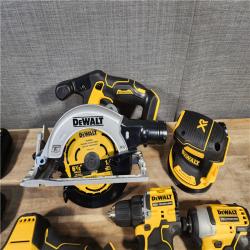 HOUSTON LOCATION - AS-IS (APPEARS LIKE NEW) DEWALT 20-Volt MAX Lithium-Ion Cordless 7-Tool Combo Kit with 2.0 Ah Battery, 5.0 Ah Battery and Charger