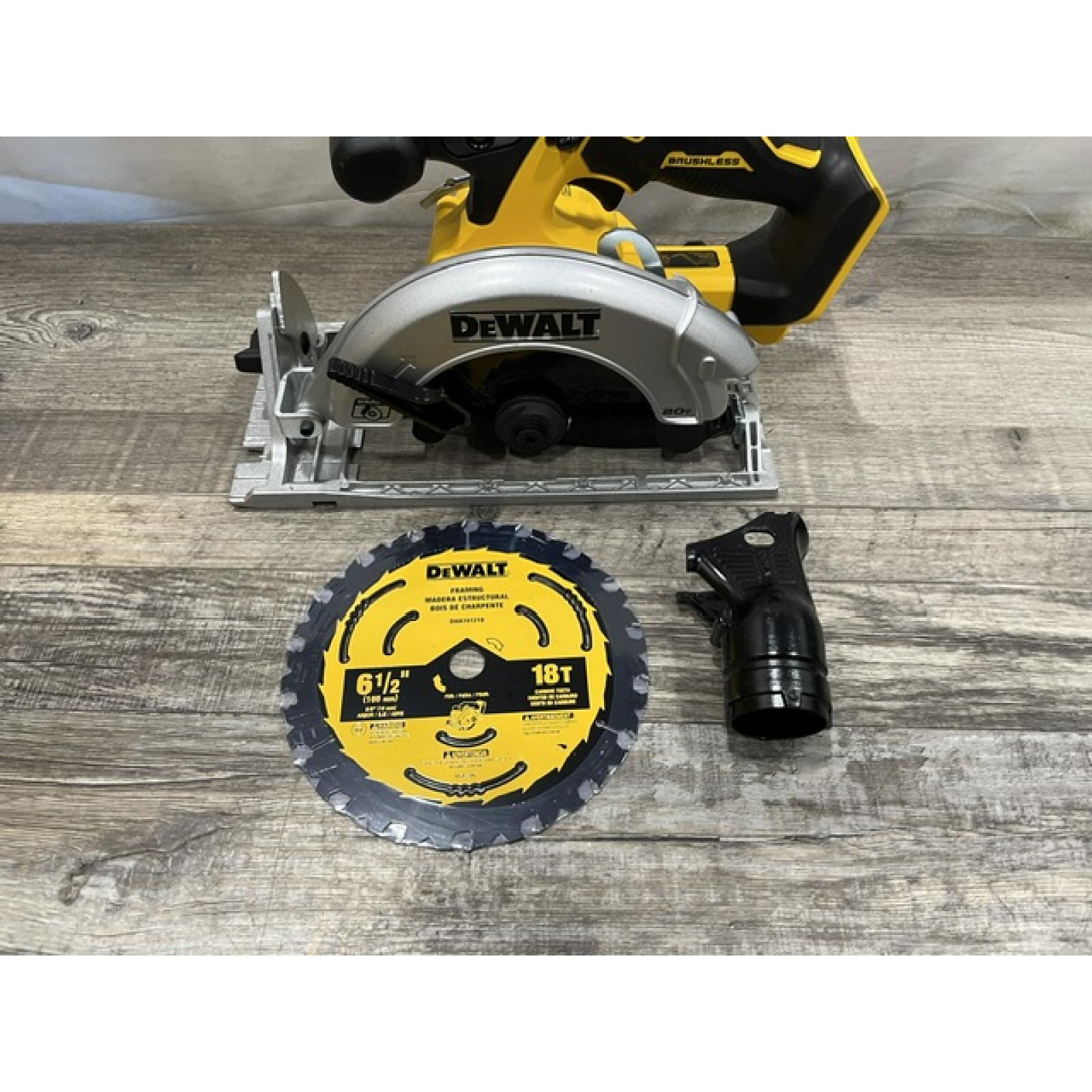 AS-IS DEWALT 20V MAX Cordless Brushless 6-1/2 in. Sidewinder Style Circular Saw (Tool Only)