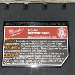 AS-IS Milwaukee 18-Volt Lithium-Ion High Output Battery Starter Kit with Two 6.0 Ah Battery and Charger