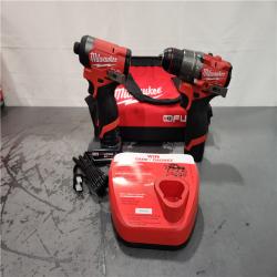AS-IS- Milwaukee 12V Brushless Hammer Drill and Impact Driver Combo Kit