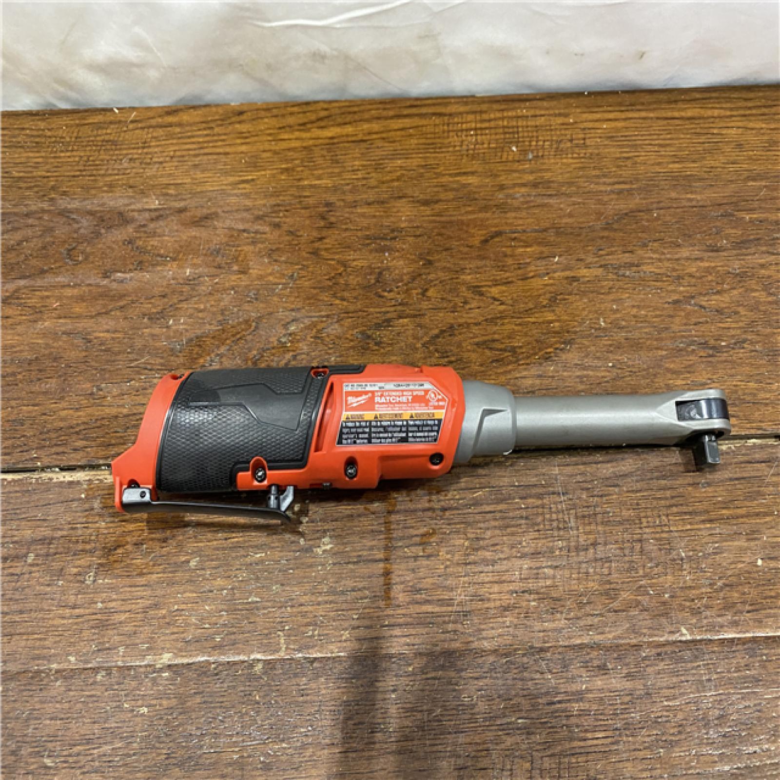 AS-IS Milwaukee 2569-20 12V Cordless 3/8  Extended Reach High Speed Ratchet (Tool Only)