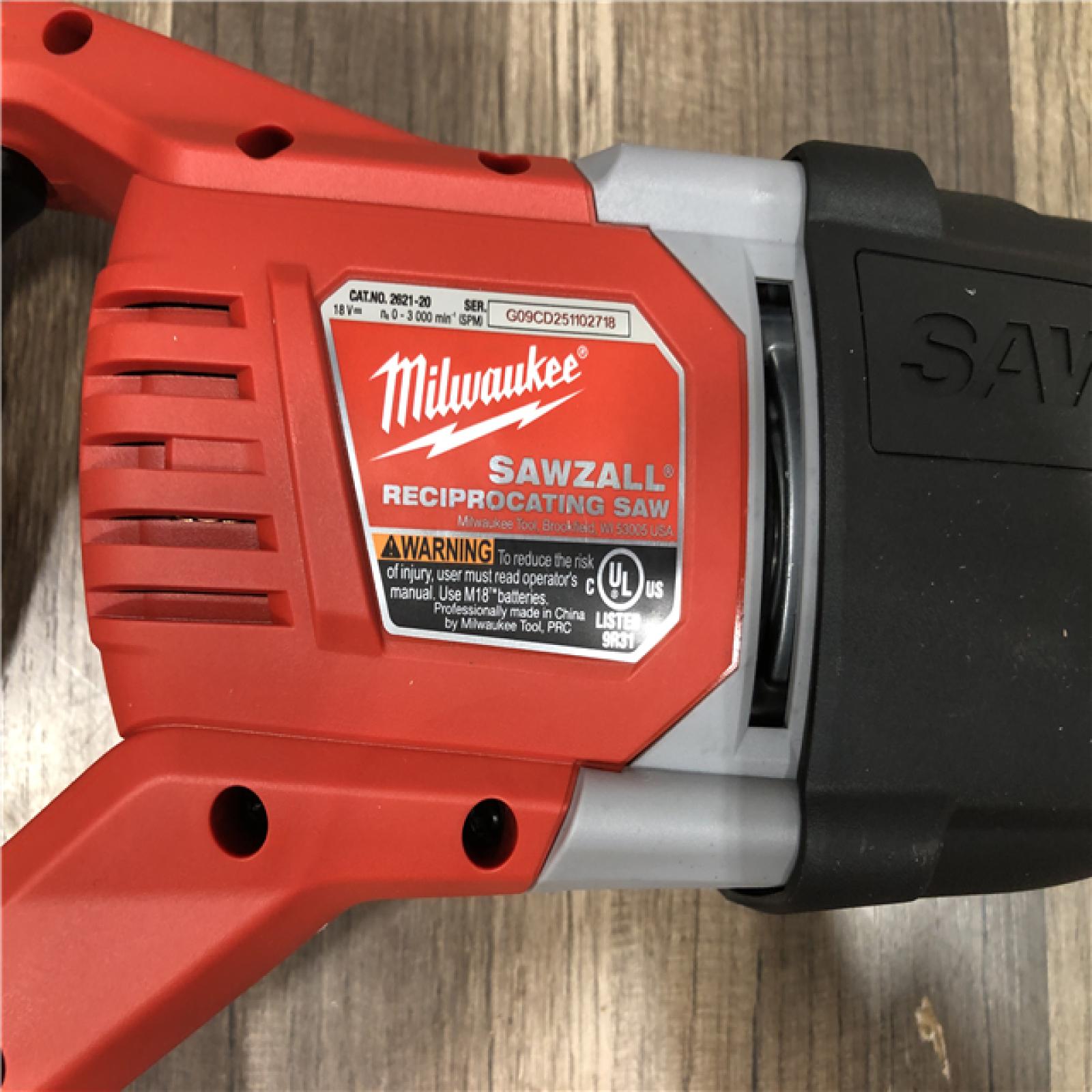 AS-IS Milwaukee M18 18V Lithium-Ion Cordless SAWZALL Reciprocating Saw (Tool-Only)