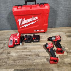 HOUSTON LOCATION - AS-IS MILWAUKEE FUEL 18V Lithium-Ion Brushless Cordless Hammer Drill and Impact Driver Combo Kit