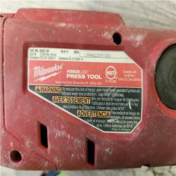Phoenix Location Milwaukee M18 18V Lithium-Ion Cordless Short Throw Press Tool Kit with 3 PEX Crimp Jaws (2) 2.0 Ah Batteries and Charger (Does Not Turn On)