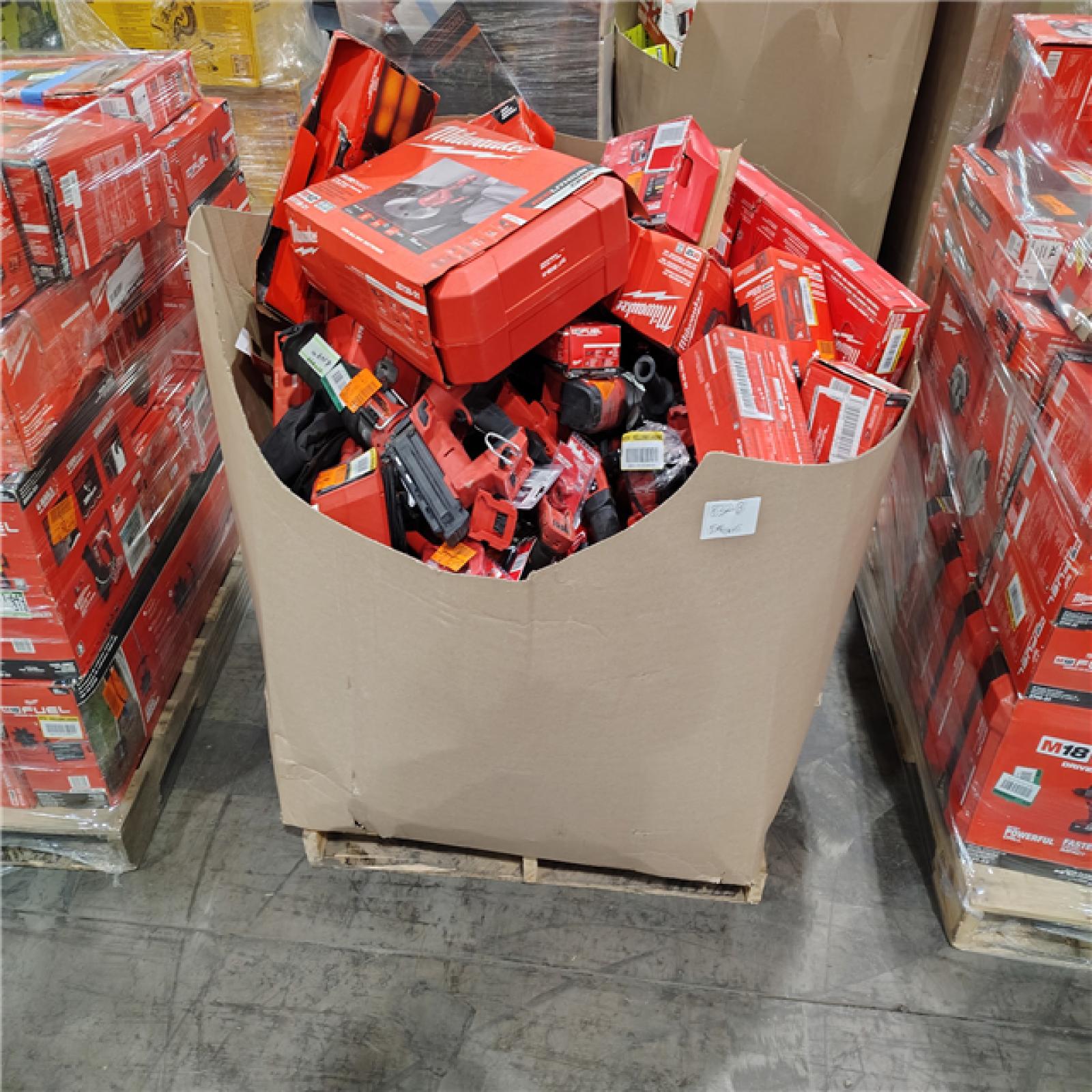 Pittston Location As-Is Power Tools Partial Truckload (15 Pallets) 1832-B